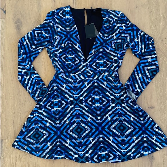 NBD x REVOLVE Mirage Dress in Turquoise Geo - Picture 4 of 11